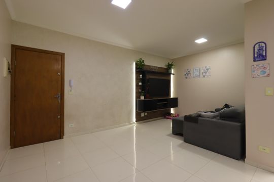 Sala de apartamento para alugar com 2 quartos, 60m² em Vila Eldizia, Santo André