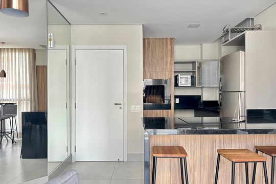 Área comum - Salão de festas de apartamento para alugar com 1 quarto, 50m² em Centro, Florianópolis