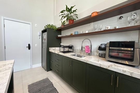 Cozinha  de apartamento para alugar com 1 quarto, 50m² em Centro, Florianópolis