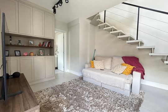 Sala de apartamento para alugar com 1 quarto, 50m² em Centro, Florianópolis