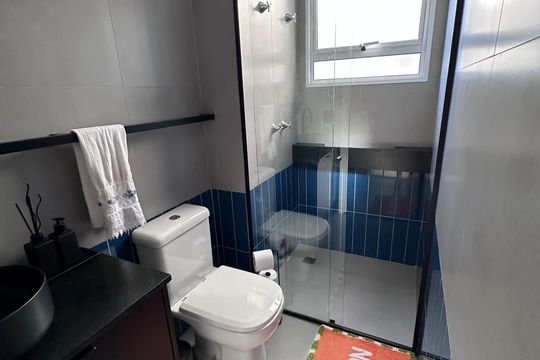 Banheiro 1 de apartamento à venda com 3 quartos, 80m² em Balneário Tropical, Paulínia