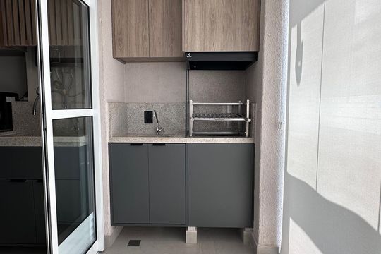 Varanda de apartamento à venda com 3 quartos, 80m² em Balneário Tropical, Paulínia