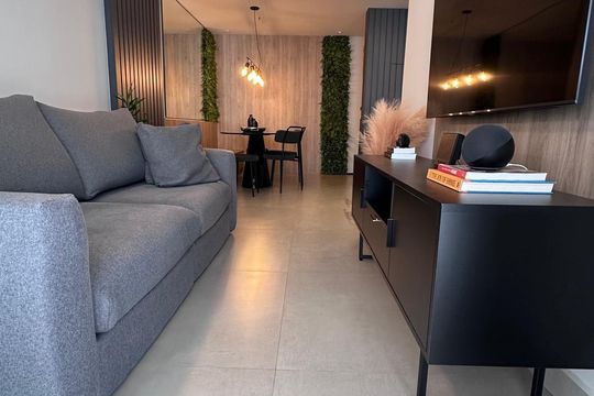 Sala de apartamento à venda com 3 quartos, 80m² em Balneário Tropical, Paulínia