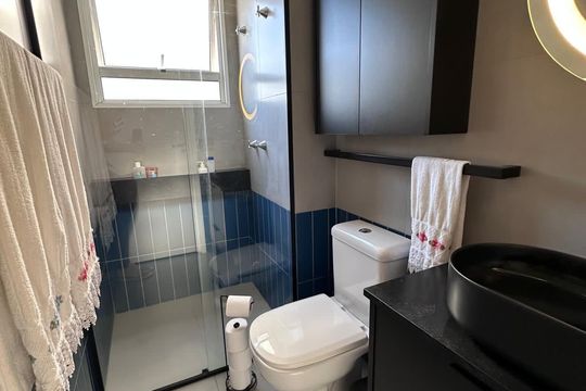 Banheiro 2 de apartamento à venda com 3 quartos, 80m² em Balneário Tropical, Paulínia