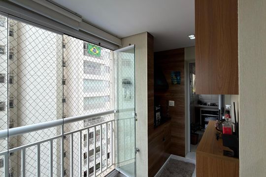 Varanda gourmet de apartamento à venda com 3 quartos, 113m² em Planalto, São Bernardo do Campo