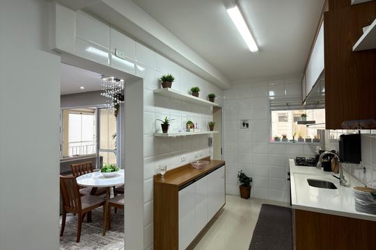 Cozinha de apartamento à venda com 3 quartos, 113m² em Planalto, São Bernardo do Campo