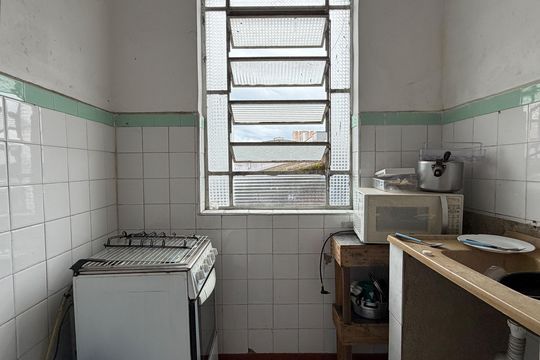 Cozinha de apartamento para alugar com 4 quartos, 117m² em Estuário, Santos