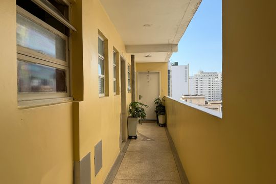 Área comum de kitnet/studio para alugar com 1 quarto, 33m² em Gonzaga, Santos