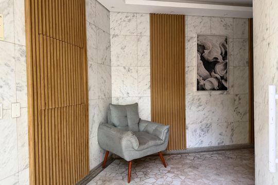 Área comum de kitnet/studio para alugar com 1 quarto, 33m² em Gonzaga, Santos