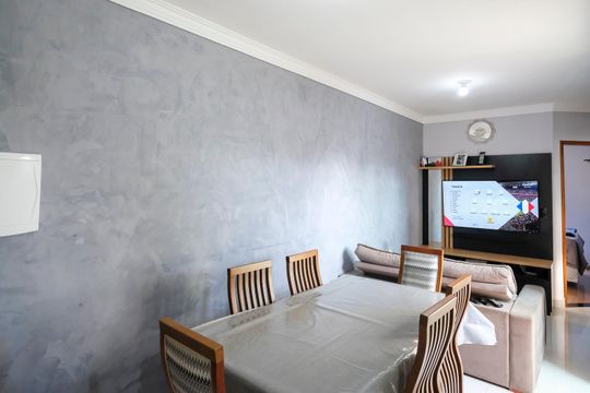 Sala de apartamento à venda com 2 quartos, 53m² em Campestre, São Caetano do Sul