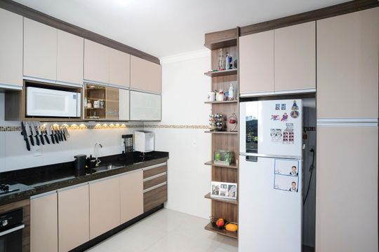 Cozinha de apartamento à venda com 2 quartos, 53m² em Campestre, São Caetano do Sul