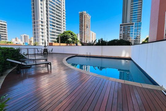 Área comum - Piscina de apartamento para alugar com 3 quartos, 278m² em Cambuí, Campinas