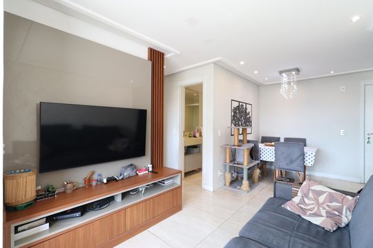 Sala  de apartamento à venda com 2 quartos, 65m² em Lapa, São Paulo