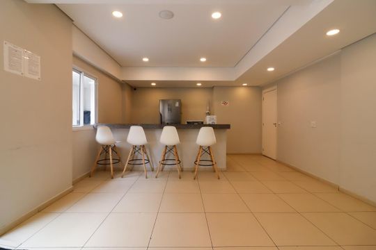 Área comum de apartamento para alugar com 1 quarto, 24m² em Vila Ré, São Paulo
