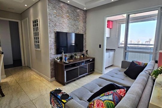 Sala de apartamento à venda com 2 quartos, 54m² em Jardim Imperador, Guarulhos