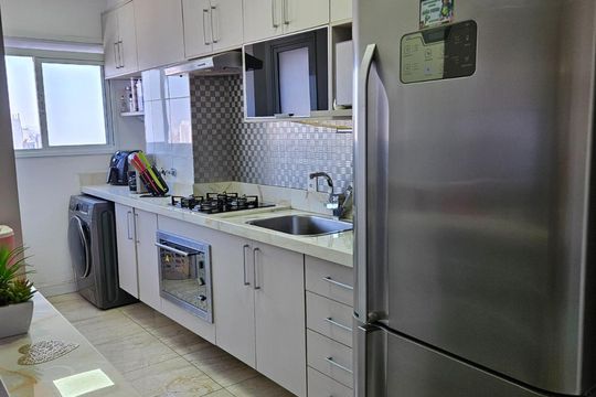 Cozinha de apartamento à venda com 2 quartos, 54m² em Jardim Imperador, Guarulhos
