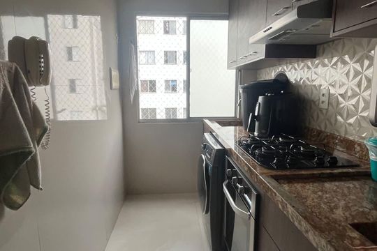 Cozinha de apartamento para alugar com 2 quartos, 52m² em Vila Urupes, Suzano