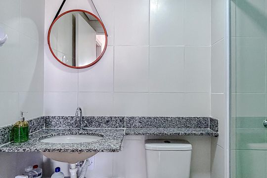 Banheiro de apartamento para alugar com 2 quartos, 42m² em Vila Aricanduva, São Paulo