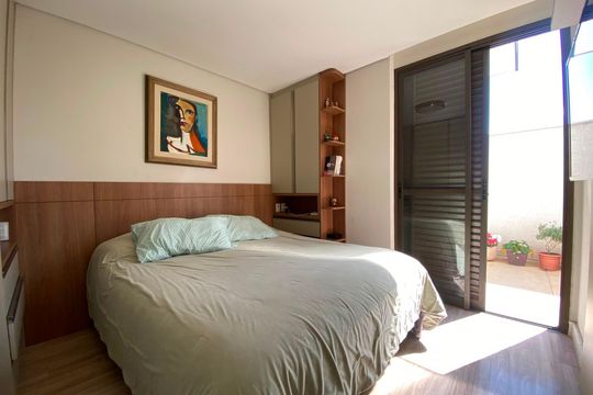 Suíte de apartamento à venda com 3 quartos, 151m² em Marçola, Belo Horizonte
