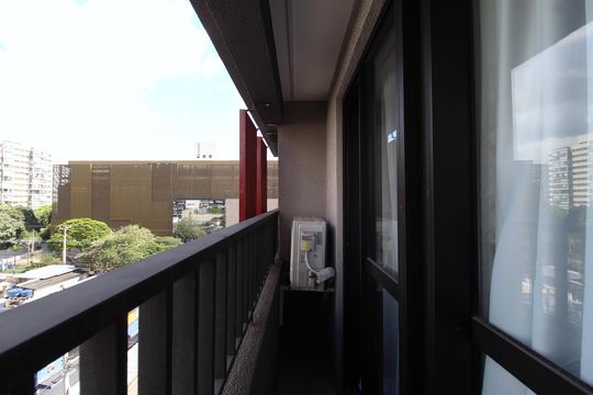 Varanda de kitnet/studio à venda com 1 quarto, 24m² em Indianópolis, São Paulo