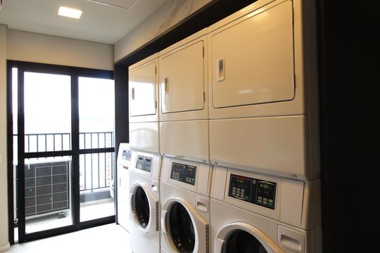 Área Comum - Lavanderia de kitnet/studio à venda com 1 quarto, 24m² em Indianópolis, São Paulo
