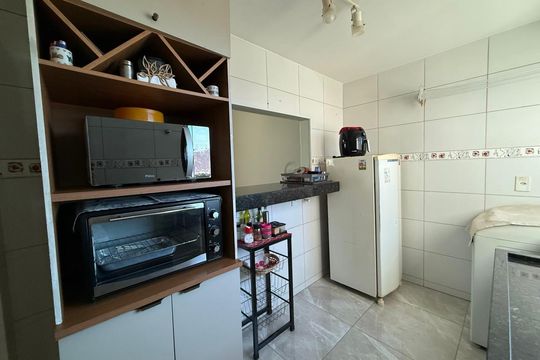 Cozinha de apartamento para alugar com 2 quartos, 42m² em Bom Jesus, Uberlândia