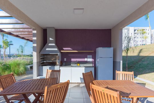 Área comum - Churrasqueira de apartamento para alugar com 2 quartos, 45m² em Jardim São Vicente, Campinas