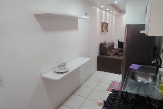 Cozinha de apartamento à venda com 2 quartos, 49m² em Campo Grande, Rio de Janeiro