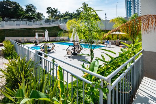 Área comum - Piscina de apartamento para alugar com 2 quartos, 55m² em Mantiqueira, Belo Horizonte