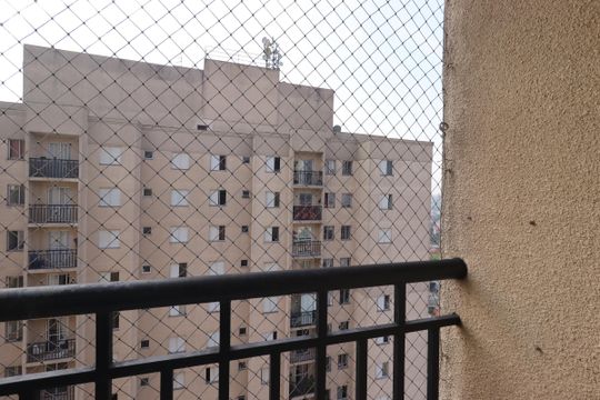 Sacada da Sala de apartamento para alugar com 2 quartos, 50m² em Parque Erasmo Assunção, Santo André