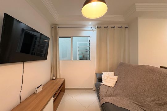 Sala de apartamento à venda com 3 quartos, 67m² em Vila Camilópolis, Santo André