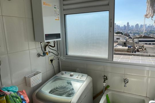 Área de serviço de apartamento para alugar com 1 quarto, 36m² em Vila das Merces, São Paulo
