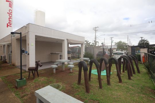 Área comum - Churrasqueira de apartamento para alugar com 2 quartos, 41m² em Olaria, Canoas