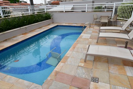Área comum - Piscina de apartamento à venda com 2 quartos, 70m² em Jardim Bela Vista, Campinas