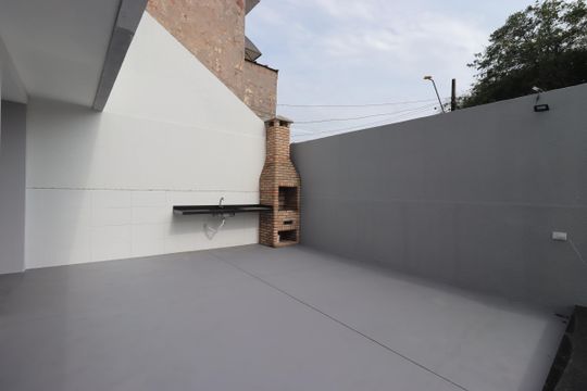 Área Comum - Churrasqueira de apartamento à venda com 2 quartos, 104m² em Jardim Las Vegas, Santo André