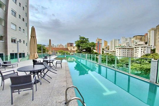 Área comum - Piscina de apartamento à venda com 2 quartos, 66m² em Vila Paris, Belo Horizonte