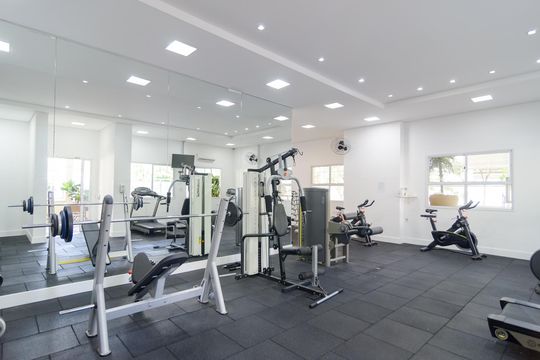Área comum - Academia de apartamento para alugar com 1 quarto, 50m² em Vila Alexandria, São Paulo