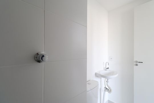 Banheiro  de apartamento para alugar com 2 quartos, 39m² em Várzea da Barra Funda, São Paulo