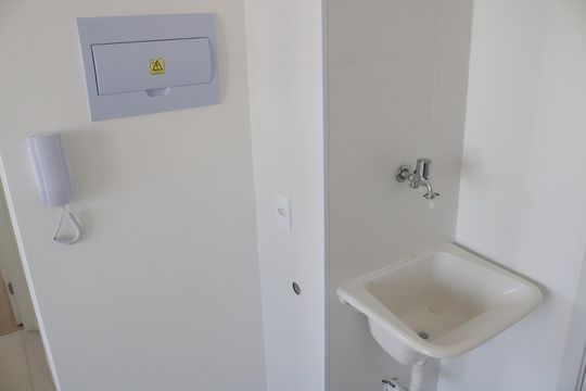 Área de serviço de apartamento para alugar com 2 quartos, 34m² em Várzea da Barra Funda, São Paulo