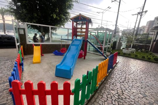 Área comum de apartamento para alugar com 3 quartos, 100m² em Centro, São Vicente