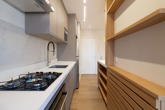 Cozinha de apartamento à venda com 2 quartos, 59m² em Butantã, São Paulo