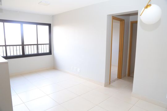 Sala de apartamento para alugar com 2 quartos, 56m² em Jardim Leblon, Goiânia