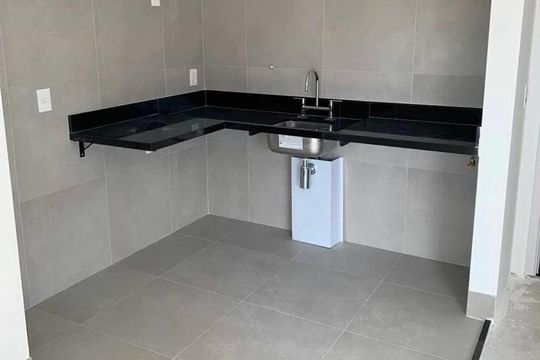 Cozinha de apartamento à venda com 3 quartos, 98m² em Pompeia, São Paulo