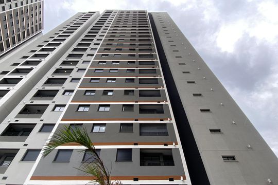Fachada do bloco de kitnet/studio para alugar com 2 quartos, 39m² em Jaguaribe, Osasco