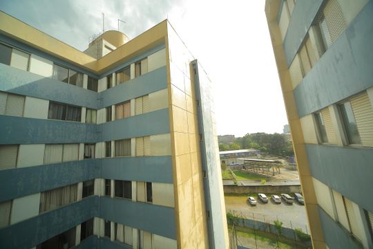 Sala- Vista  de apartamento para alugar com 1 quarto, 50m² em Vila Rica, São Bernardo do Campo