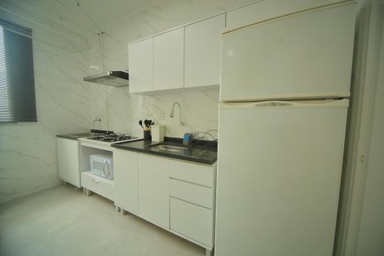 Cozinha  de apartamento para alugar com 1 quarto, 50m² em Vila Rica, São Bernardo do Campo