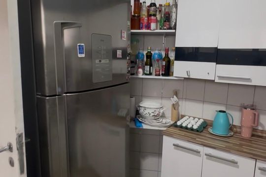 Cozinha de apartamento à venda com 3 quartos, 101m² em Mirandópolis, São Paulo
