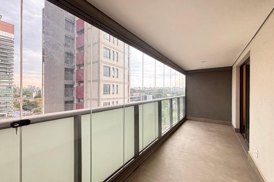 Varanda de apartamento para alugar com 1 quarto, 53m² em Indianópolis, São Paulo