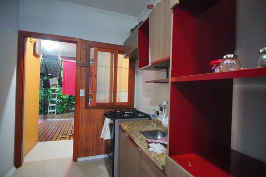 Cozinha de casa para alugar com 2 quartos, 52m² em Bairro Vargas, Sapucaia do Sul