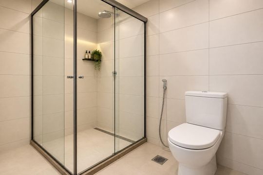 Banheiro de apartamento para alugar com 2 quartos, 61m² em Setor Bueno, Goiânia